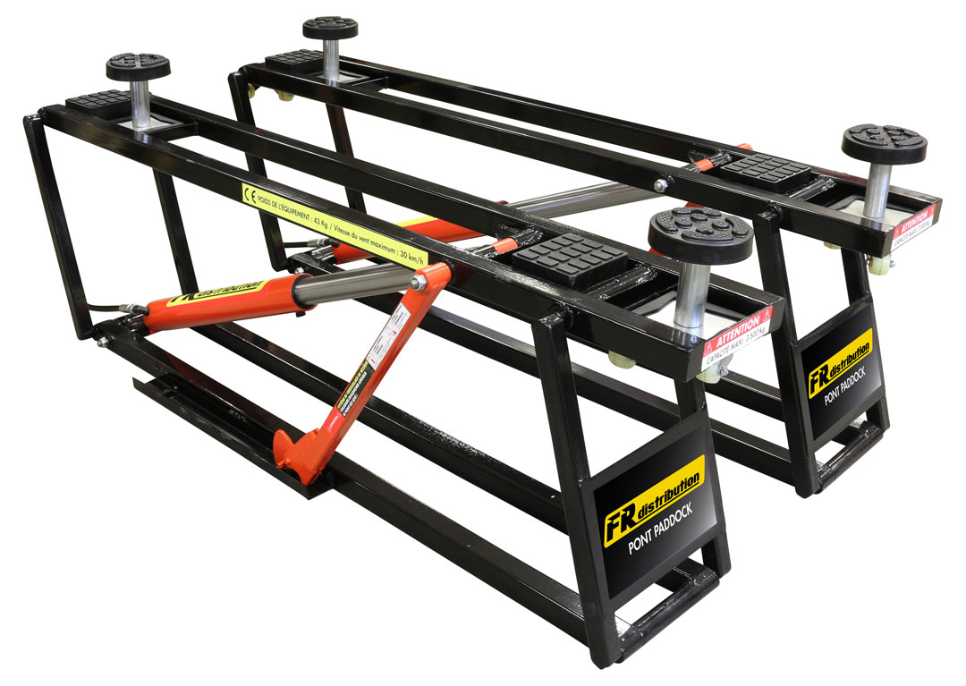 Pont Élévateur de paddock – 2.5T vue 3/4 Pont Élévateur de paddock – 2.5T