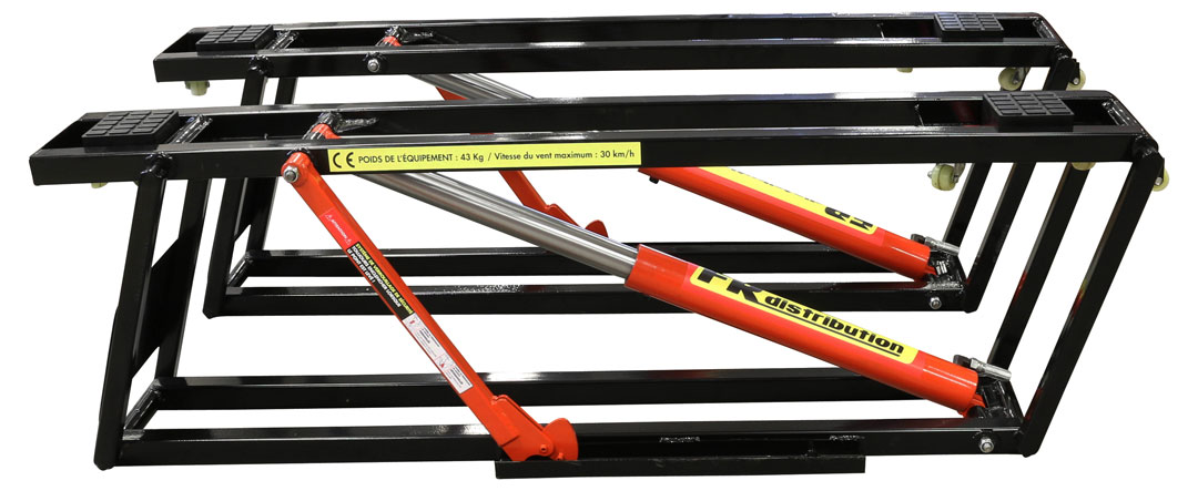 Pont Élévateur de paddock – 2.5T vue de côté Pont Élévateur de paddock – 2.5T