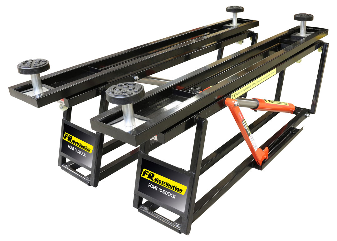 Pont Élévateur de paddock – 2.5T vue du dessus Pont Élévateur de paddock – 2.5T