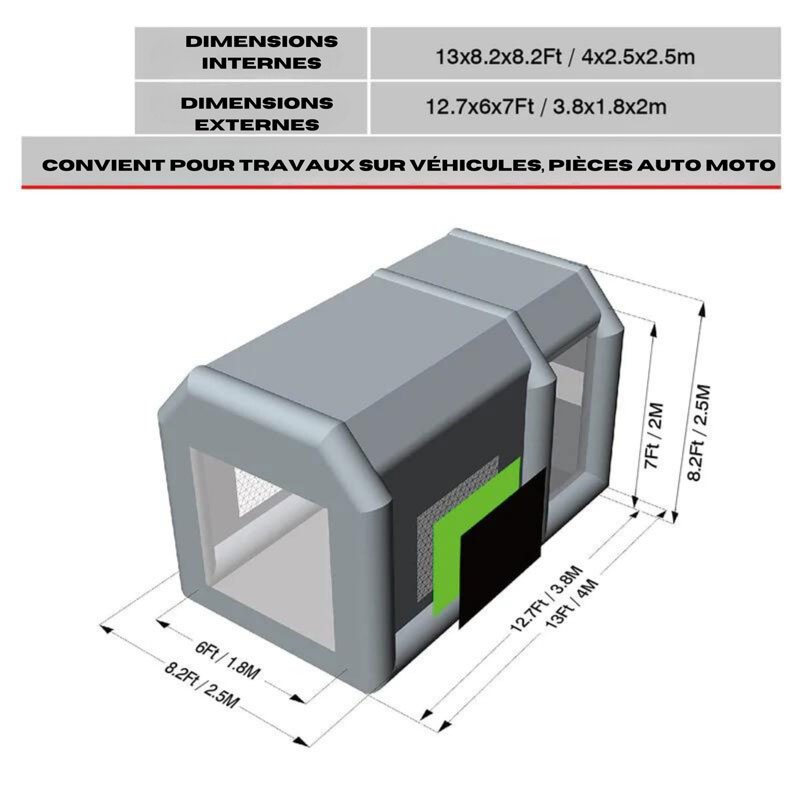 cabine-peinture-gonflable-voiture-mobile-grande-taille-moto cabine peinture gonflable, location cabine peinture gonflable, aérographe