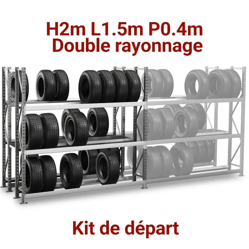 double-rayonnage-pneumatique-pneu-garage-auto-rangement-etagere rayonnage pneu garage auto