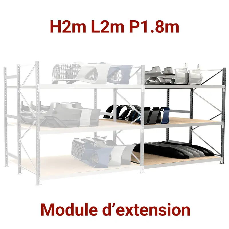rayonnage-metallique-epsivol-pare-choc-etagere-rangement-carrosserie-atelier-mecanique-garage-mini-rak rayonnage pare choc, rangement pare choc, étagère meuble parechoc, ranger pare-choc atelier garage auto