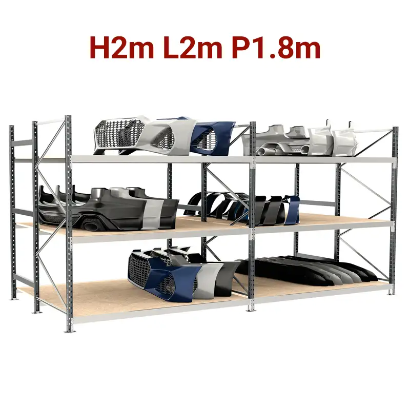 rayonnage-metallique-epsivol-pare-choc-magasin-carrosserie-atelier-mecanique-garage rangement rayonnage garage, carrosserie, rangement étagère atelier mécanique pare choc, rangement pare choc atelier