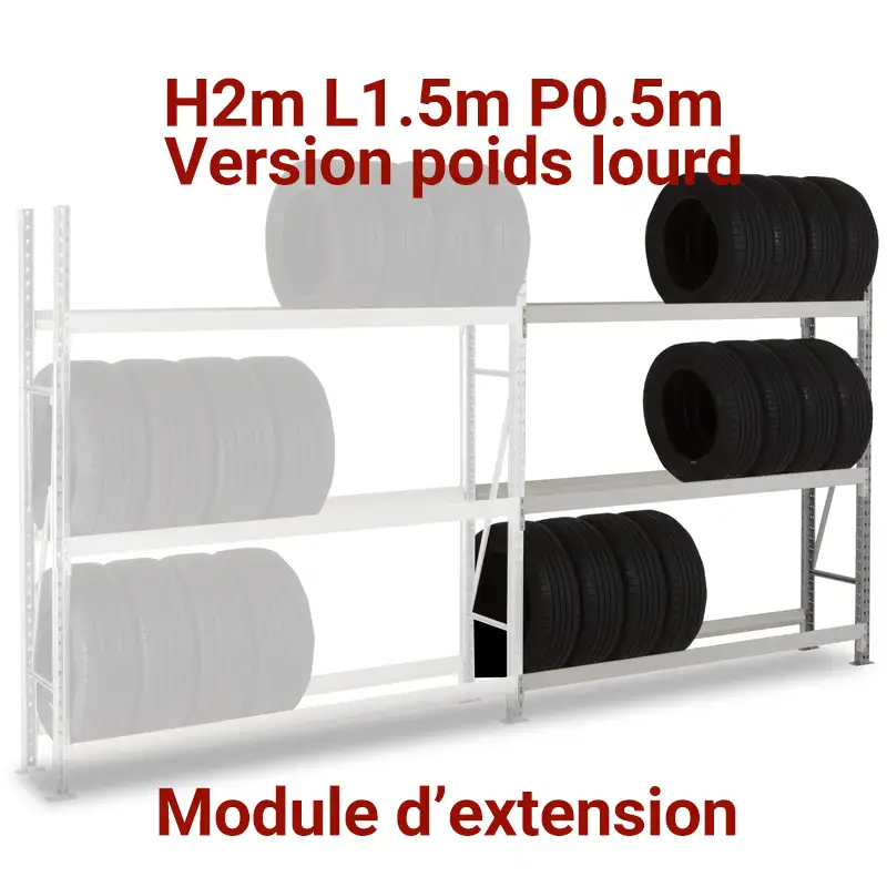 rayonnage-pneu-garage-mecanique-auto-rangement-etagere-mettalique-mini-rak-simple-extension-poids-lourds rayonnage pneu poids lourd, epsivol pneumatique rangement rayon magasin, étagère atelier mécanique