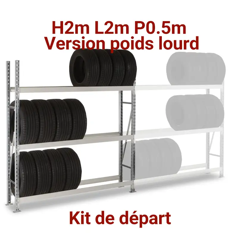 rayonnage-pneu-rack-metallique-pneumatique-rangement-garage-auto-poids-lourd-2m rayonnage métallique pneumatique poids loud, mini rack